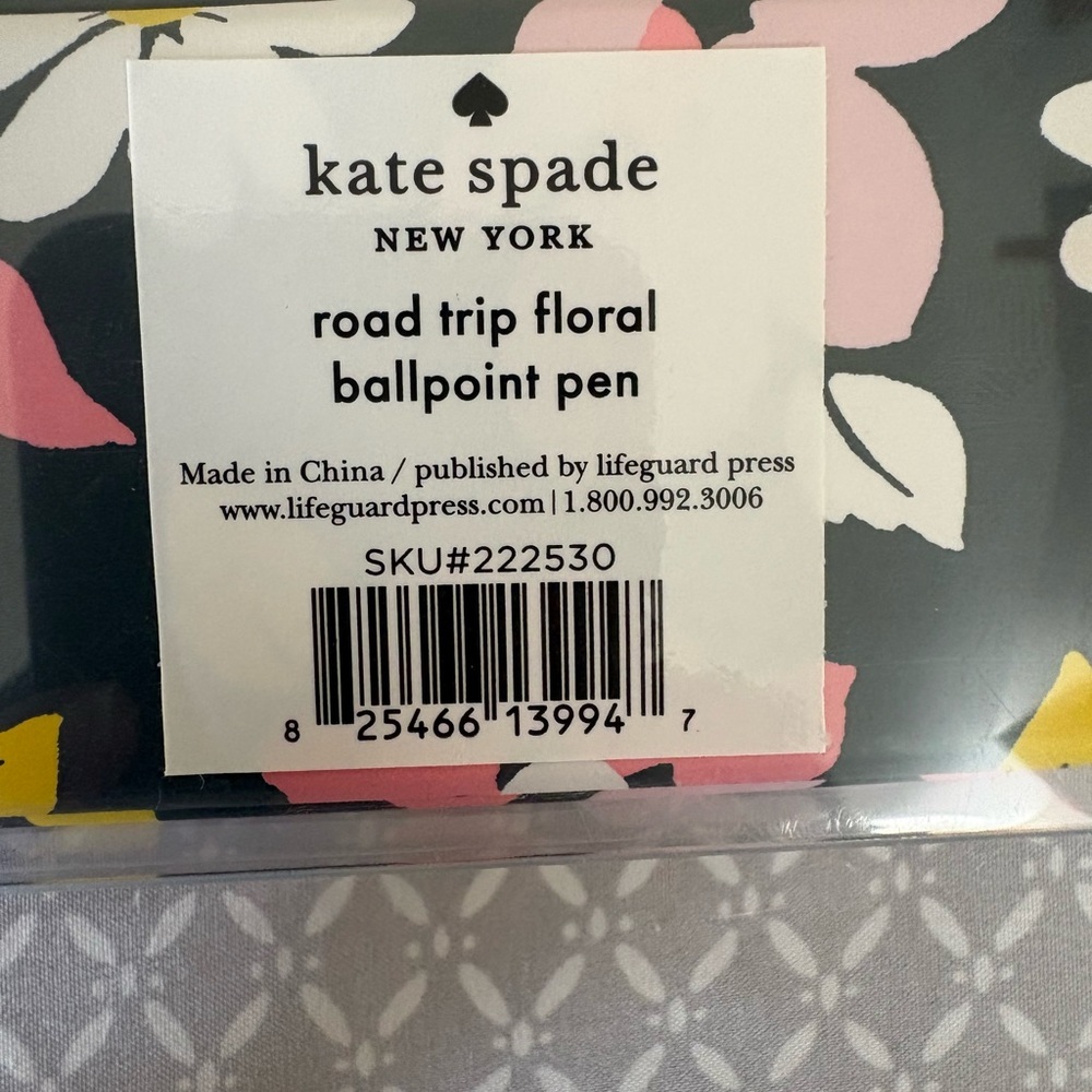 New Kate Spade Ballpoint Pen in Gift Box Road Trip Floral - Picture 6 of 9